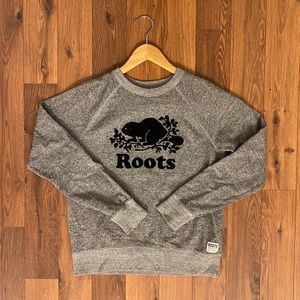 Women’s Roots Salt & Pepper Crewneck